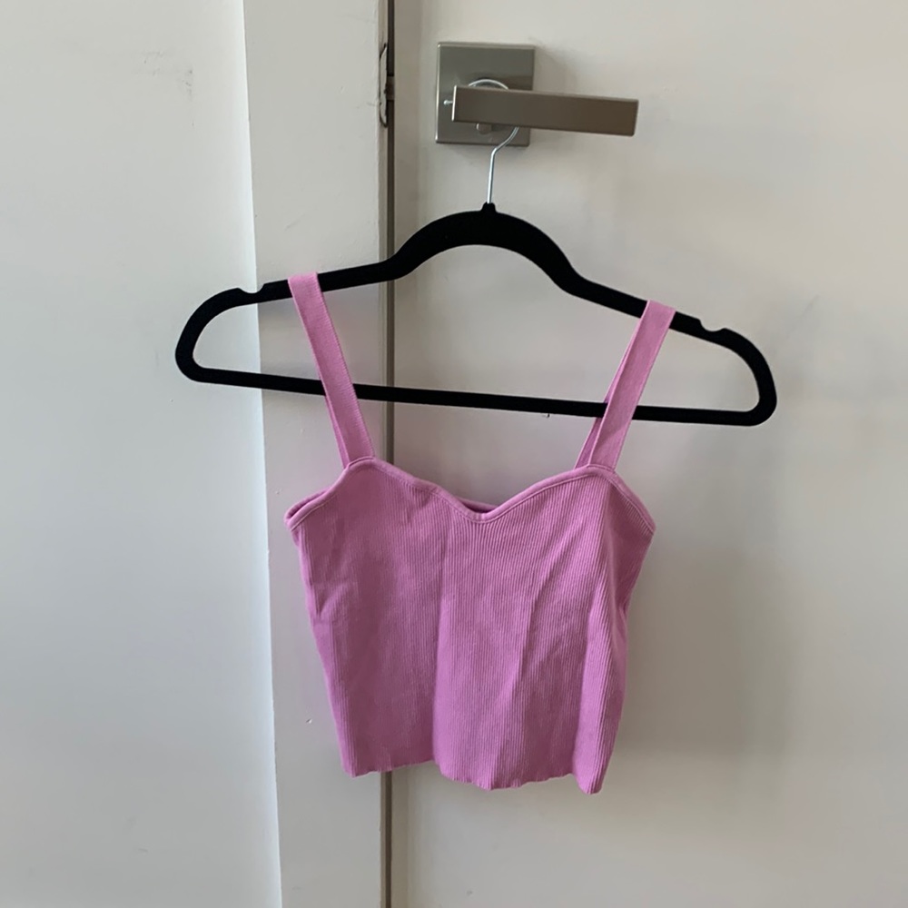 Pink Knit Zara Corset Tank
